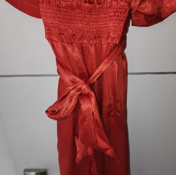 New without tag BEBE High Low Kimono Sleeve Drape Dress - Small - Picture 6 of 11